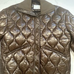 Dion Lee Quilted Ripstop Oversized Flight Jacket Green